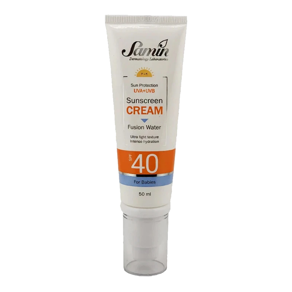 ضد اقتاب کودکjpg ضد آفتاب فیوژن واتر کودکان SPF40 ثمین - Image 1